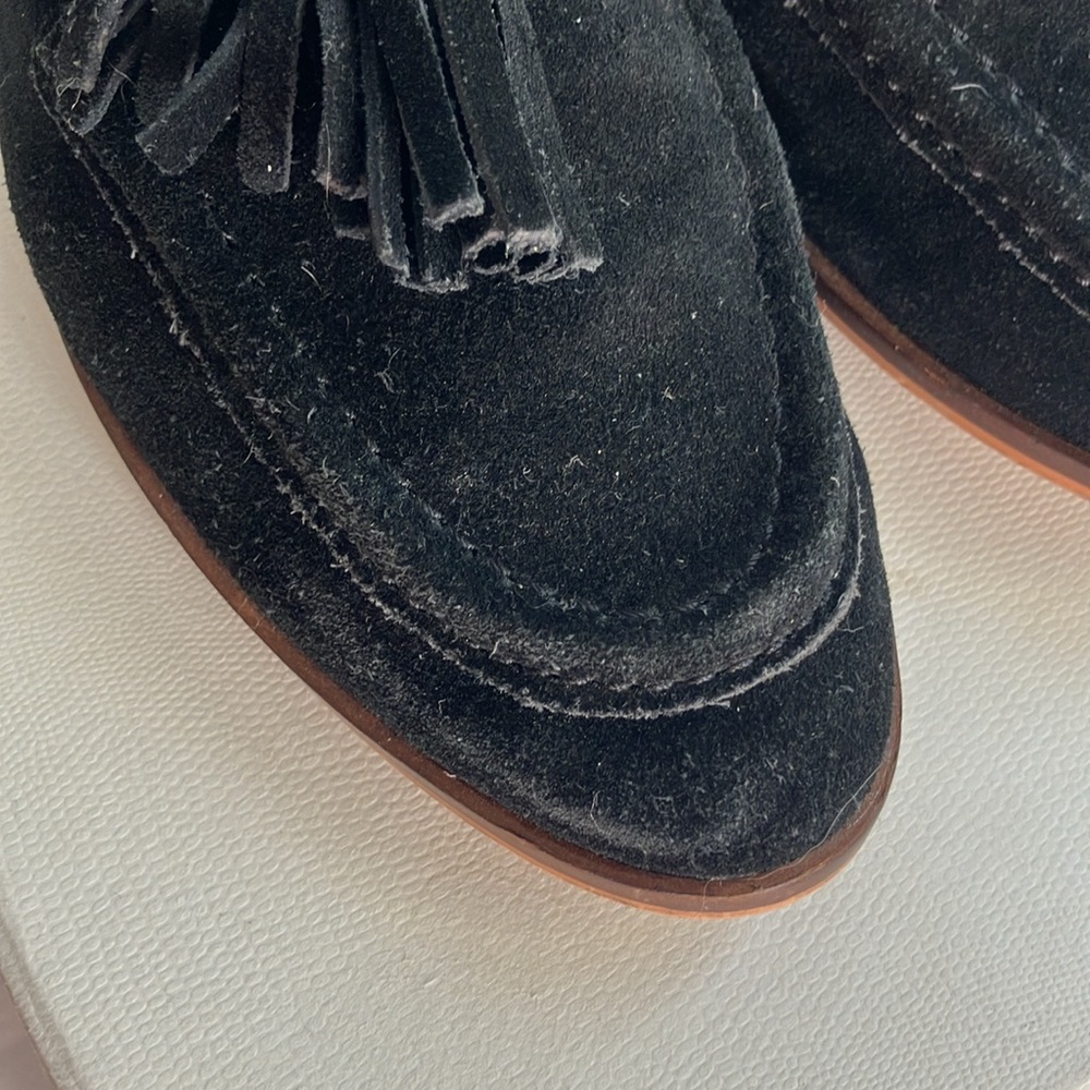 Dolce Vita Chelsy Black Suede Double Tassel Loafer size 8 - Picture 3 of 8